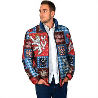 Czech Christmas Patchwork Padded Jacket - Wonder Print Shop