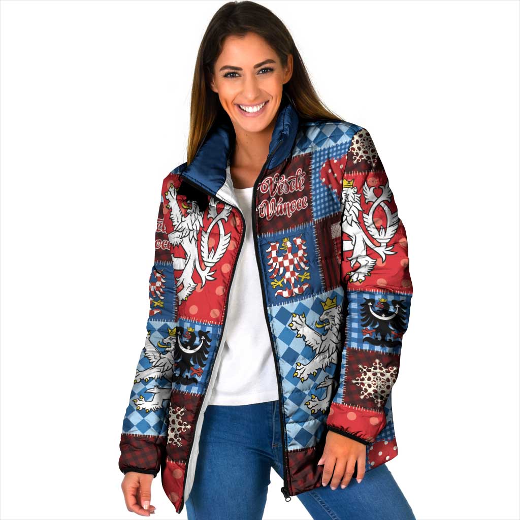 Czech Christmas Patchwork Padded Jacket - Wonder Print Shop