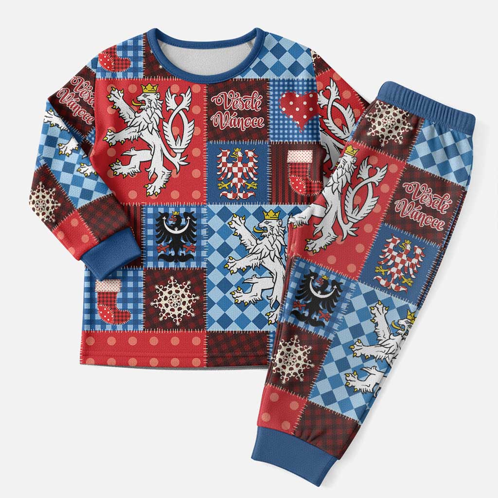 Czech Christmas Patchwork Christmas Pajama Set - Wonder Print Shop