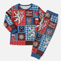 Czech Christmas Patchwork Christmas Pajama Set - Wonder Print Shop