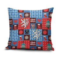 Czech Christmas Patchwork Pillow Cover - Wonder Print Shop