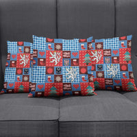 Czech Christmas Patchwork Pillow Cover - Wonder Print Shop