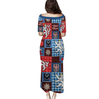 Czech Christmas Patchwork Puletasi - Wonder Print Shop