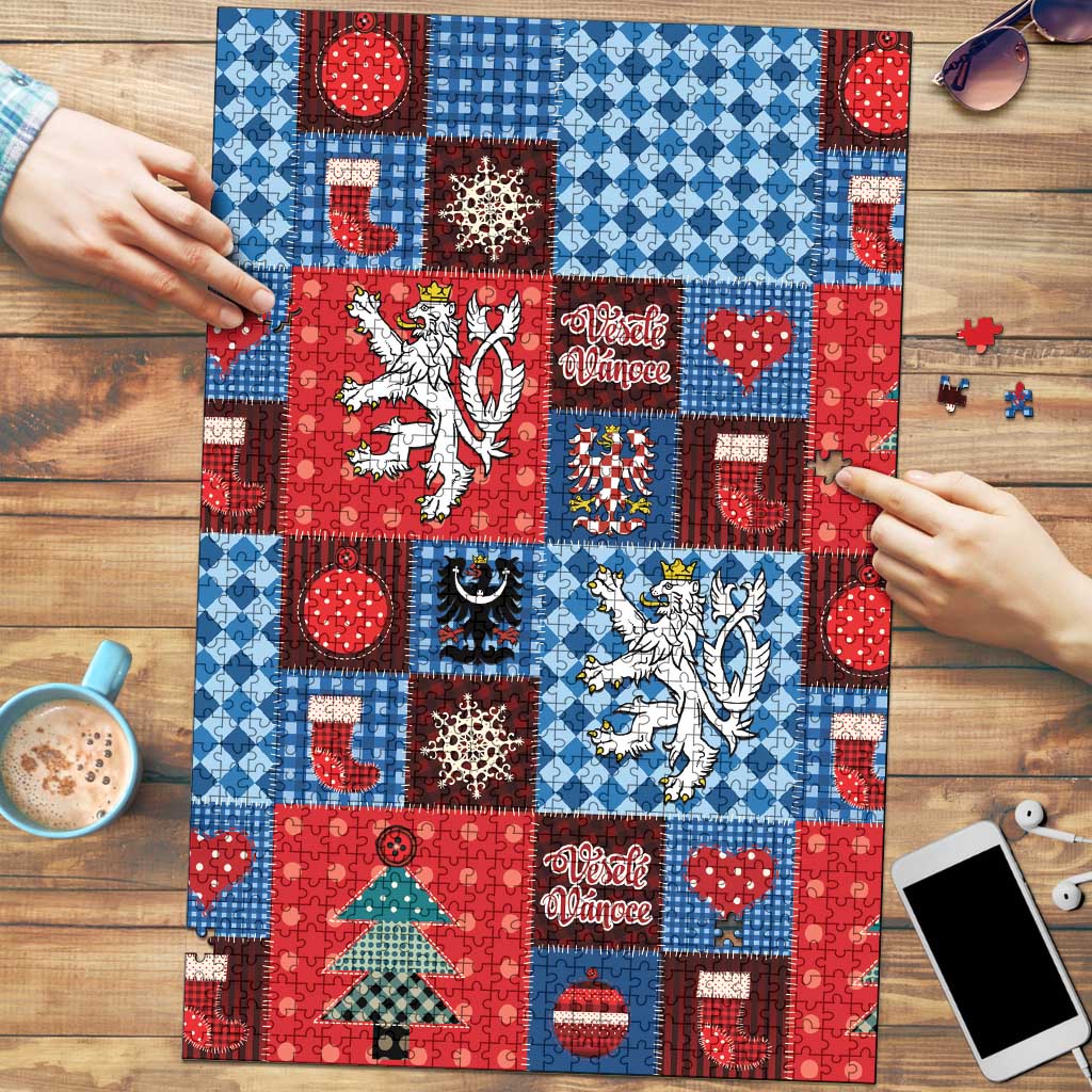 Czech Christmas Patchwork Puzzle - Wonder Print Shop