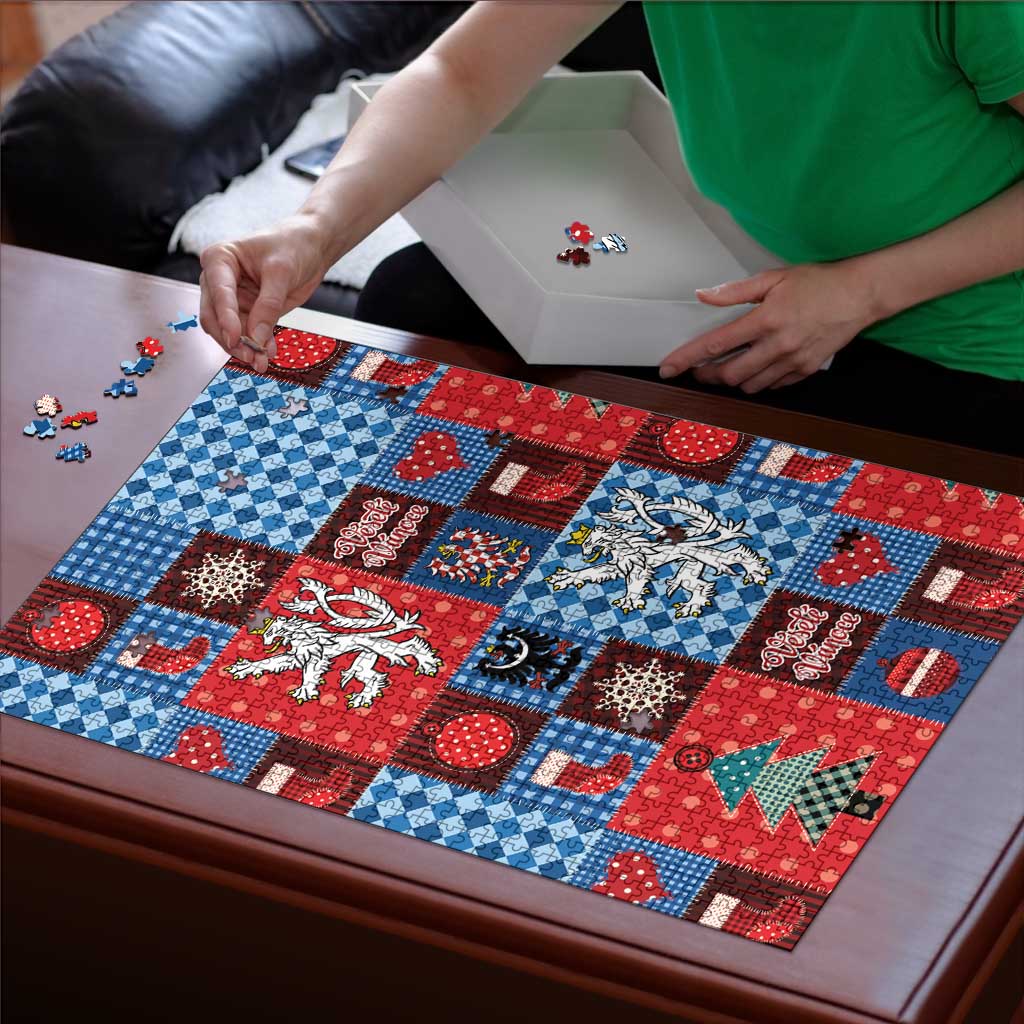 Czech Christmas Patchwork Puzzle - Wonder Print Shop