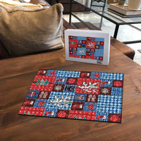 Czech Christmas Patchwork Puzzle - Wonder Print Shop