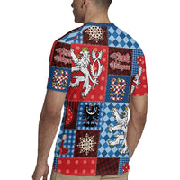 Czech Christmas Patchwork Rugby Jersey - Wonder Print Shop