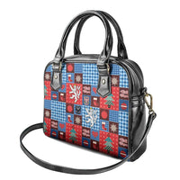 Czech Christmas Patchwork Shoulder Handbag - Wonder Print Shop