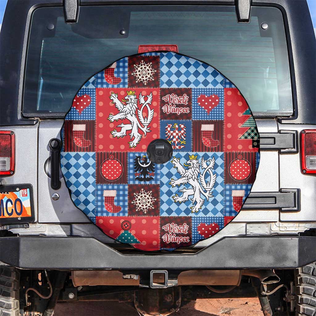 Czech Christmas Patchwork Spare Tire Cover - Wonder Print Shop