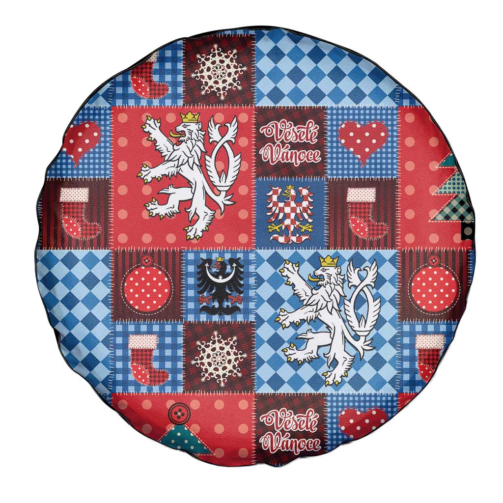 Czech Christmas Patchwork Spare Tire Cover - Wonder Print Shop