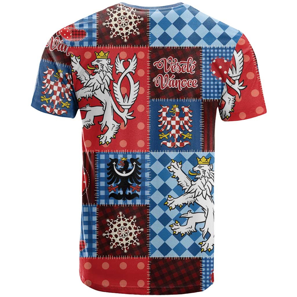 Czech Christmas Patchwork T Shirt - Wonder Print Shop