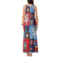 Czech Christmas Patchwork Tank Maxi Dress - Wonder Print Shop