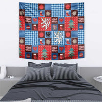 Czech Christmas Patchwork Tapestry - Wonder Print Shop