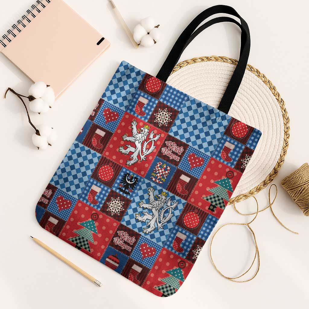 Czech Christmas Patchwork Tote Bag - Wonder Print Shop