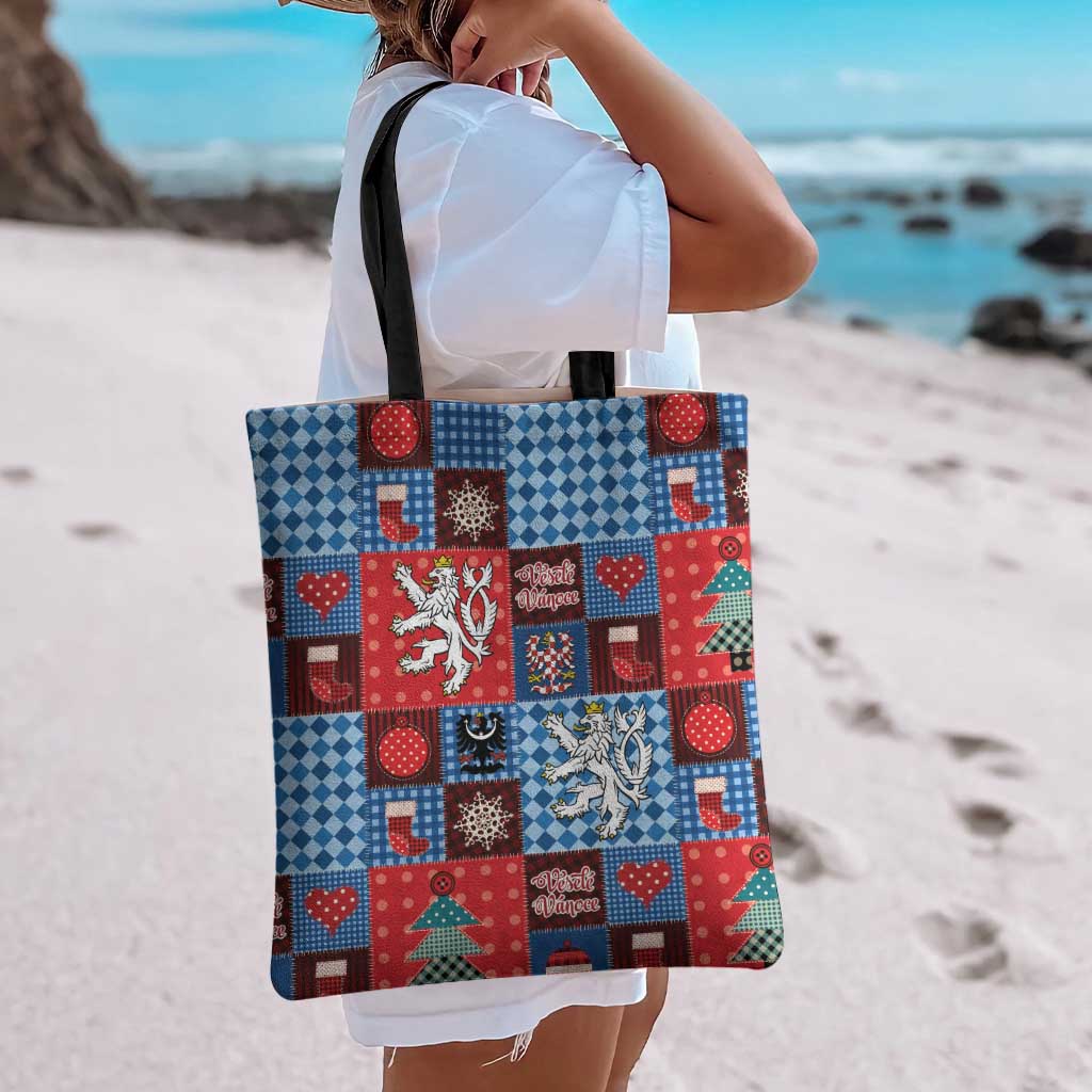 Czech Christmas Patchwork Tote Bag - Wonder Print Shop