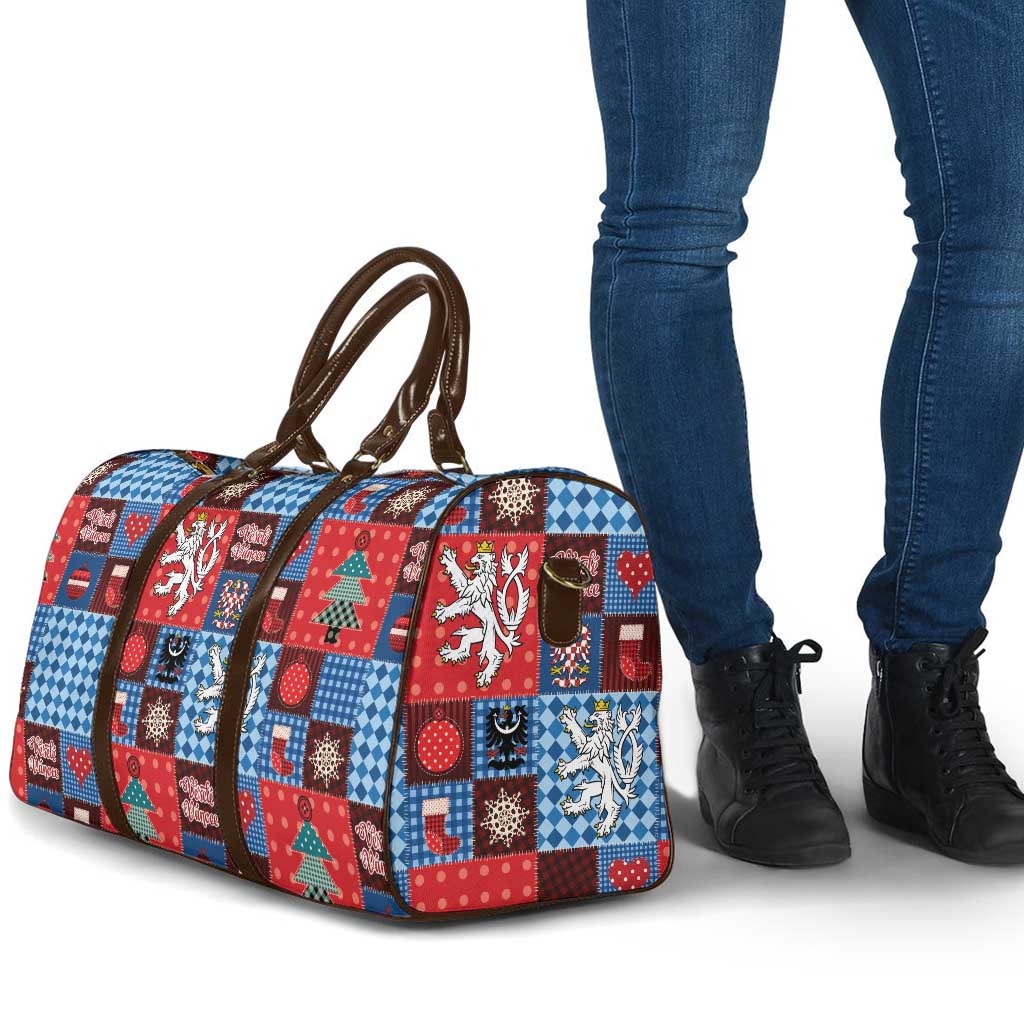Czech Christmas Patchwork Travel Bag - Wonder Print Shop