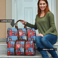 Czech Christmas Patchwork Travel Bag - Wonder Print Shop