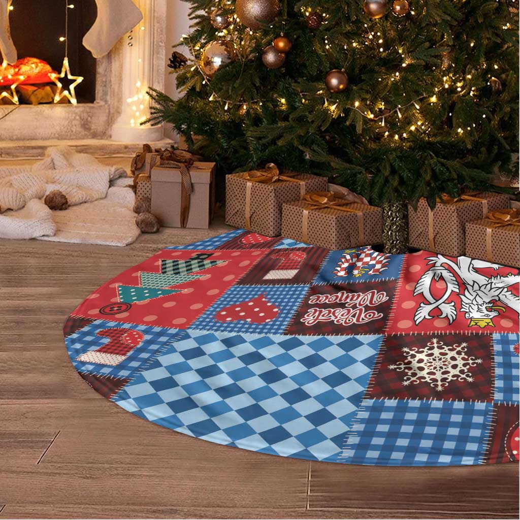 Czech Christmas Patchwork Tree Skirt - Wonder Print Shop