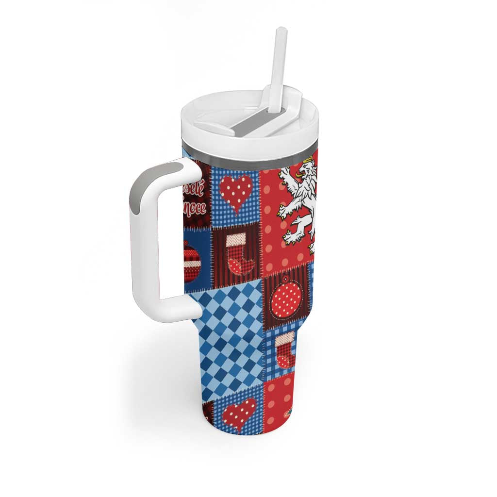 Czech Christmas Patchwork Tumbler With Handle - Wonder Print Shop