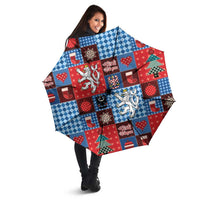 Czech Christmas Patchwork Umbrella - Wonder Print Shop