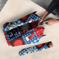 Czech Christmas Patchwork Umbrella - Wonder Print Shop