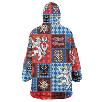 Czech Christmas Patchwork Wearable Blanket Hoodie - Wonder Print Shop