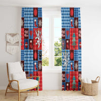 Czech Christmas Patchwork Window Curtain - Wonder Print Shop