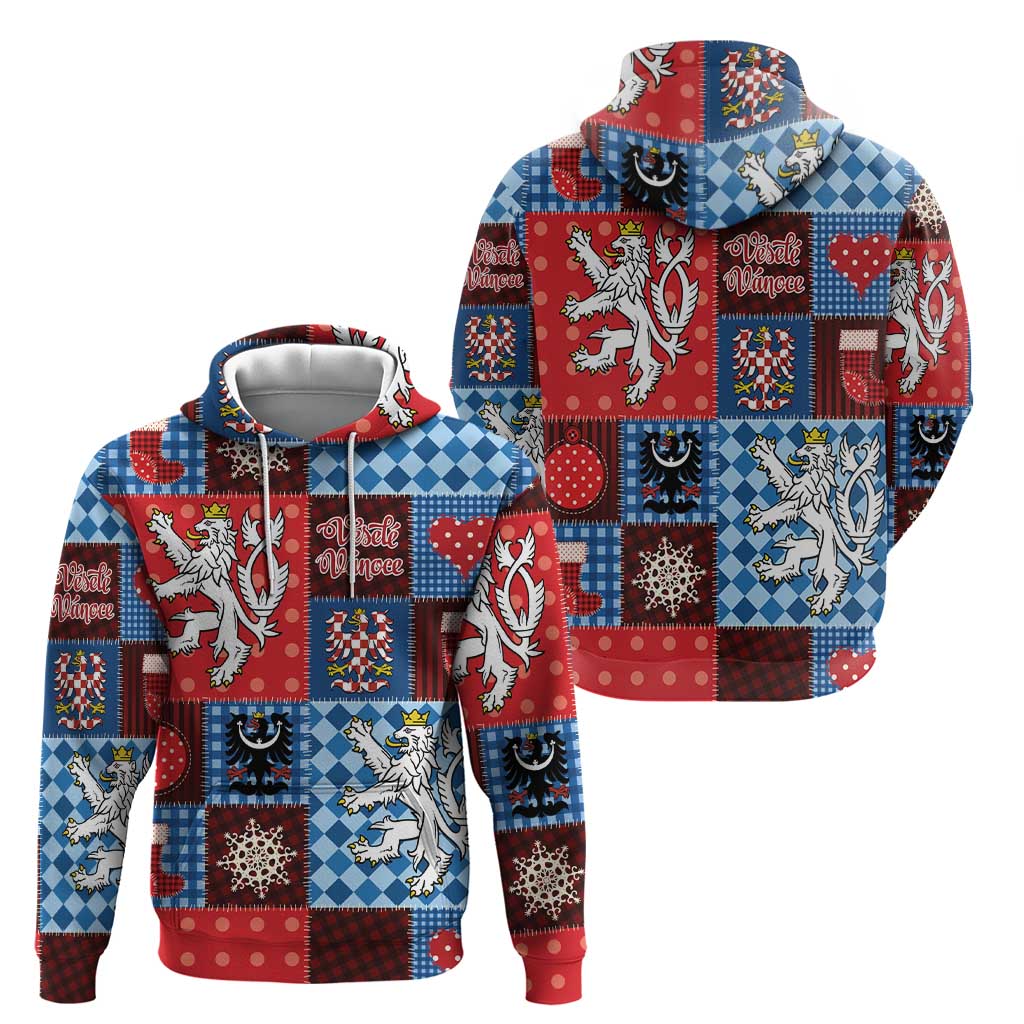 Czech Christmas Patchwork Zip Hoodie - Wonder Print Shop