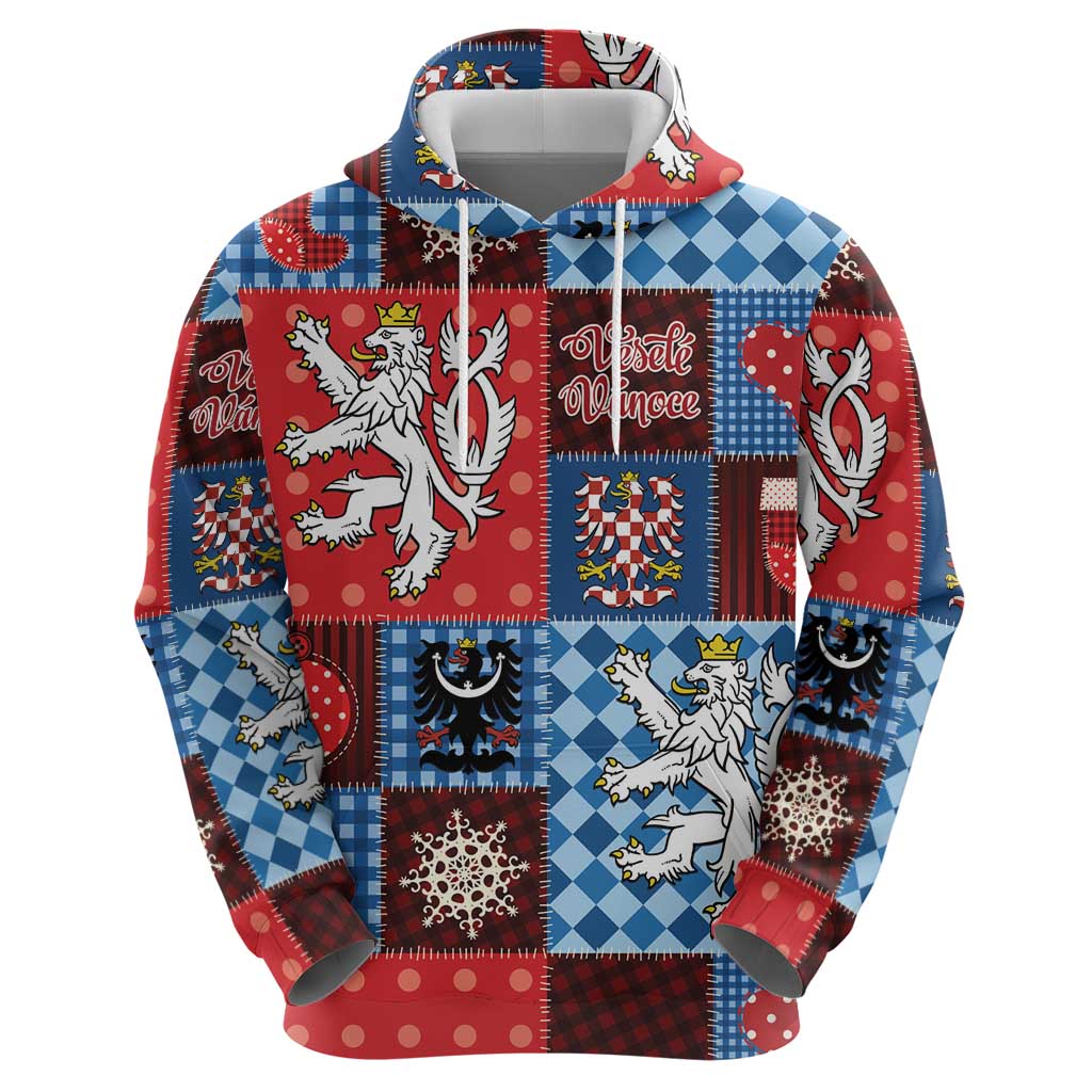 Czech Christmas Patchwork Zip Hoodie - Wonder Print Shop
