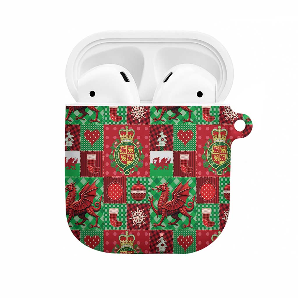 Wales Christmas Patchwork AirPods Case - Wonder Print Shop
