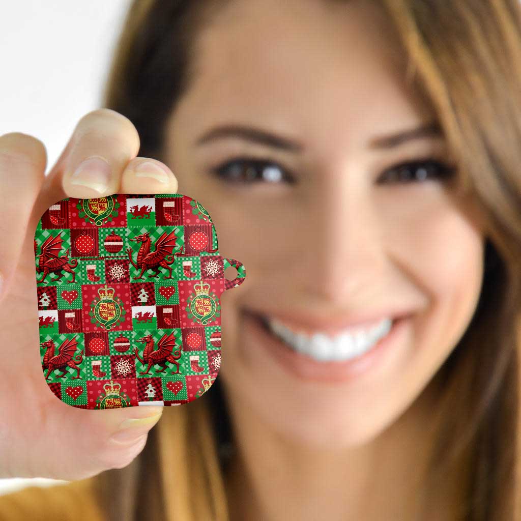 Wales Christmas Patchwork AirPods Case - Wonder Print Shop