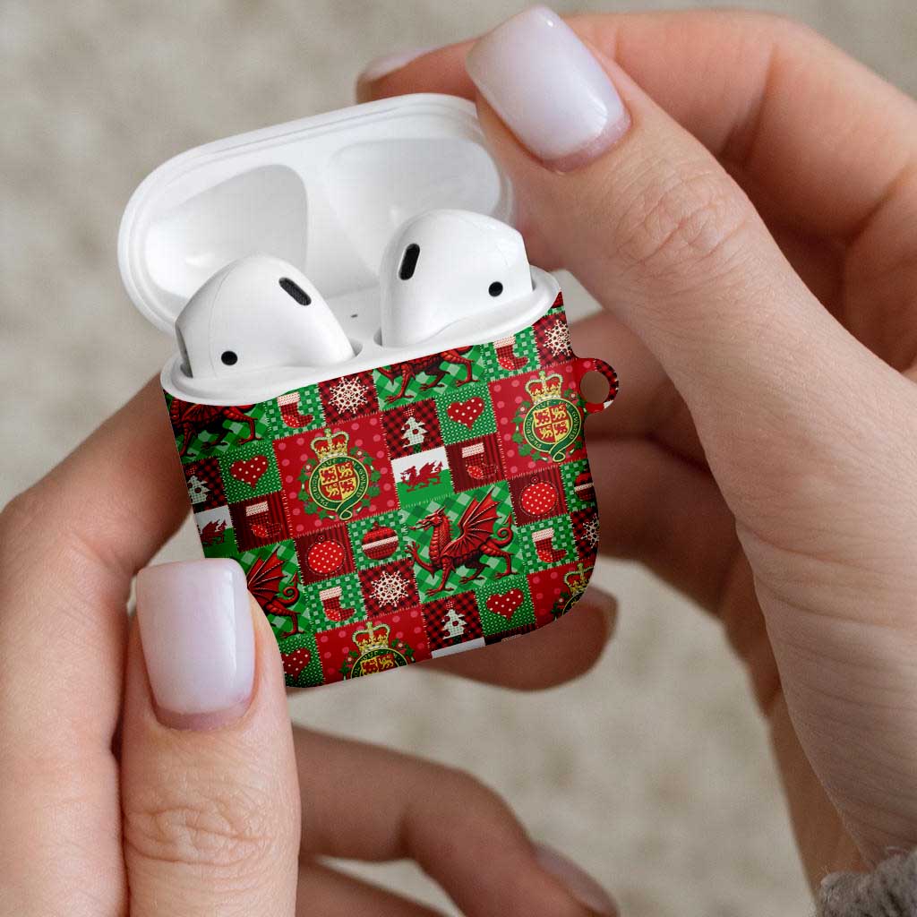 Wales Christmas Patchwork AirPods Case - Wonder Print Shop