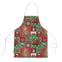 Wales Christmas Patchwork Apron - Wonder Print Shop