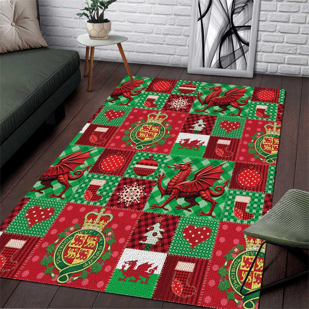 Wales Christmas Patchwork Area Rug - Wonder Print Shop