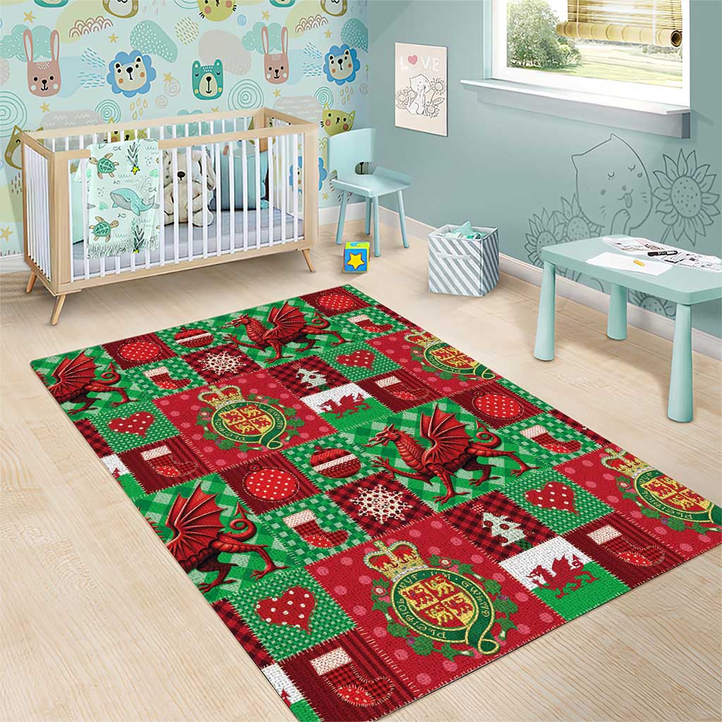 Wales Christmas Patchwork Area Rug - Wonder Print Shop