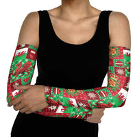 Wales Christmas Patchwork Arm Sleeves - Wonder Print Shop
