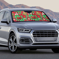 Wales Christmas Patchwork Auto Sun Shade - Wonder Print Shop