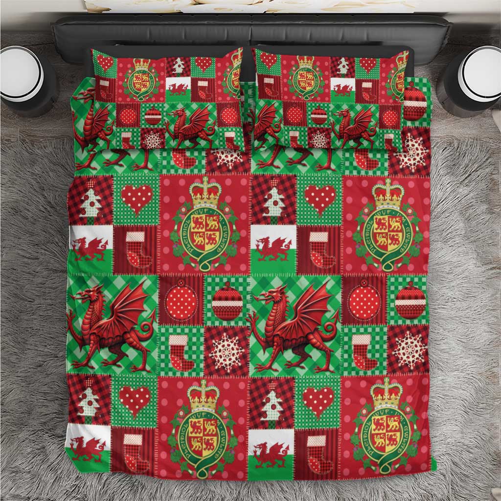 Wales Christmas Patchwork Bedding Set - Wonder Print Shop