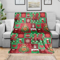 Wales Christmas Patchwork Blanket - Wonder Print Shop