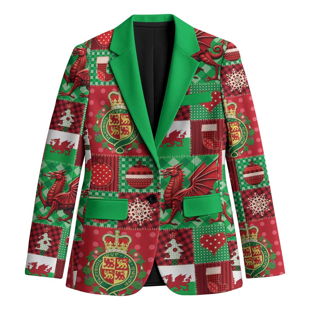 Wales Christmas Patchwork Blazer - Wonder Print Shop