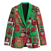 Wales Christmas Patchwork Blazer - Wonder Print Shop