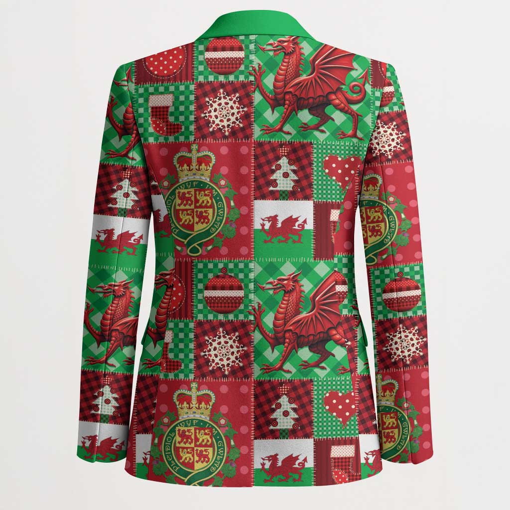 Wales Christmas Patchwork Blazer - Wonder Print Shop