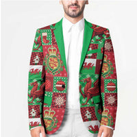 Wales Christmas Patchwork Blazer - Wonder Print Shop