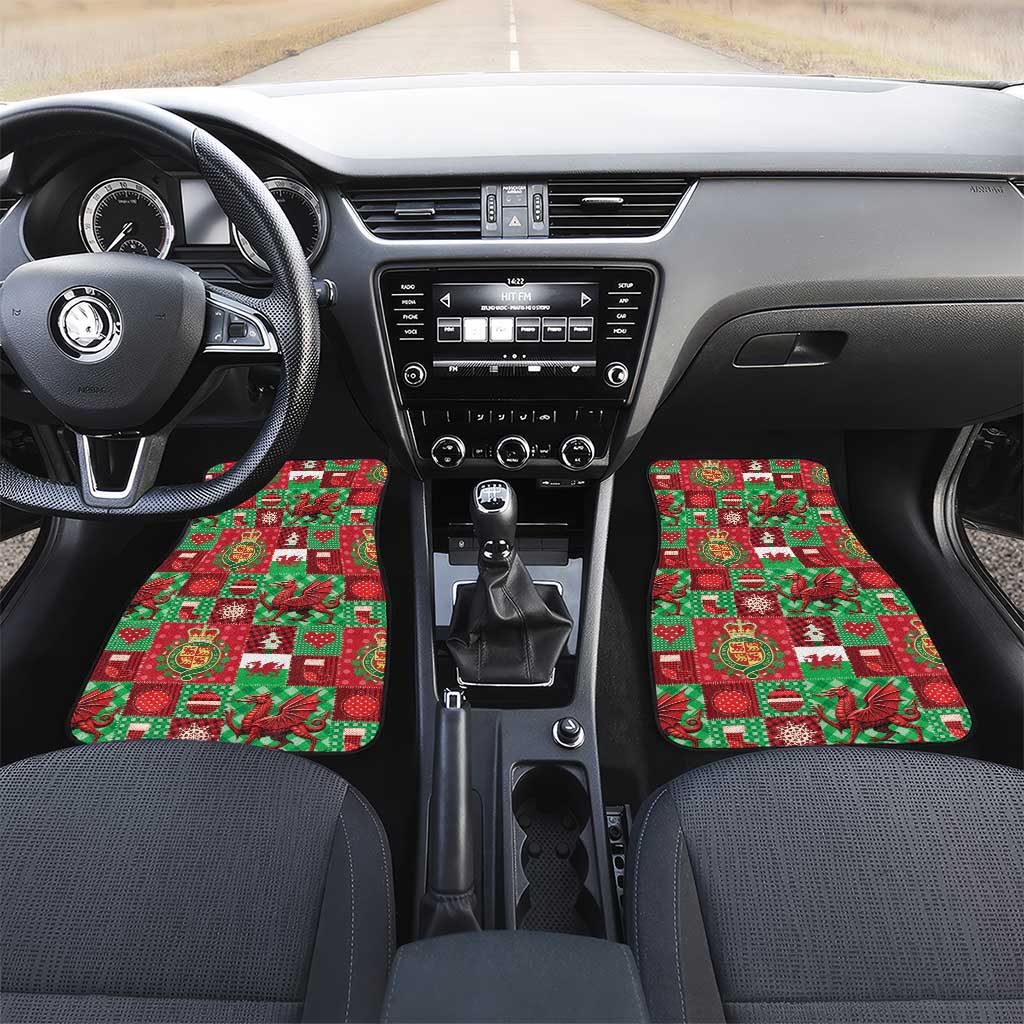 Wales Christmas Patchwork Car Mats - Wonder Print Shop