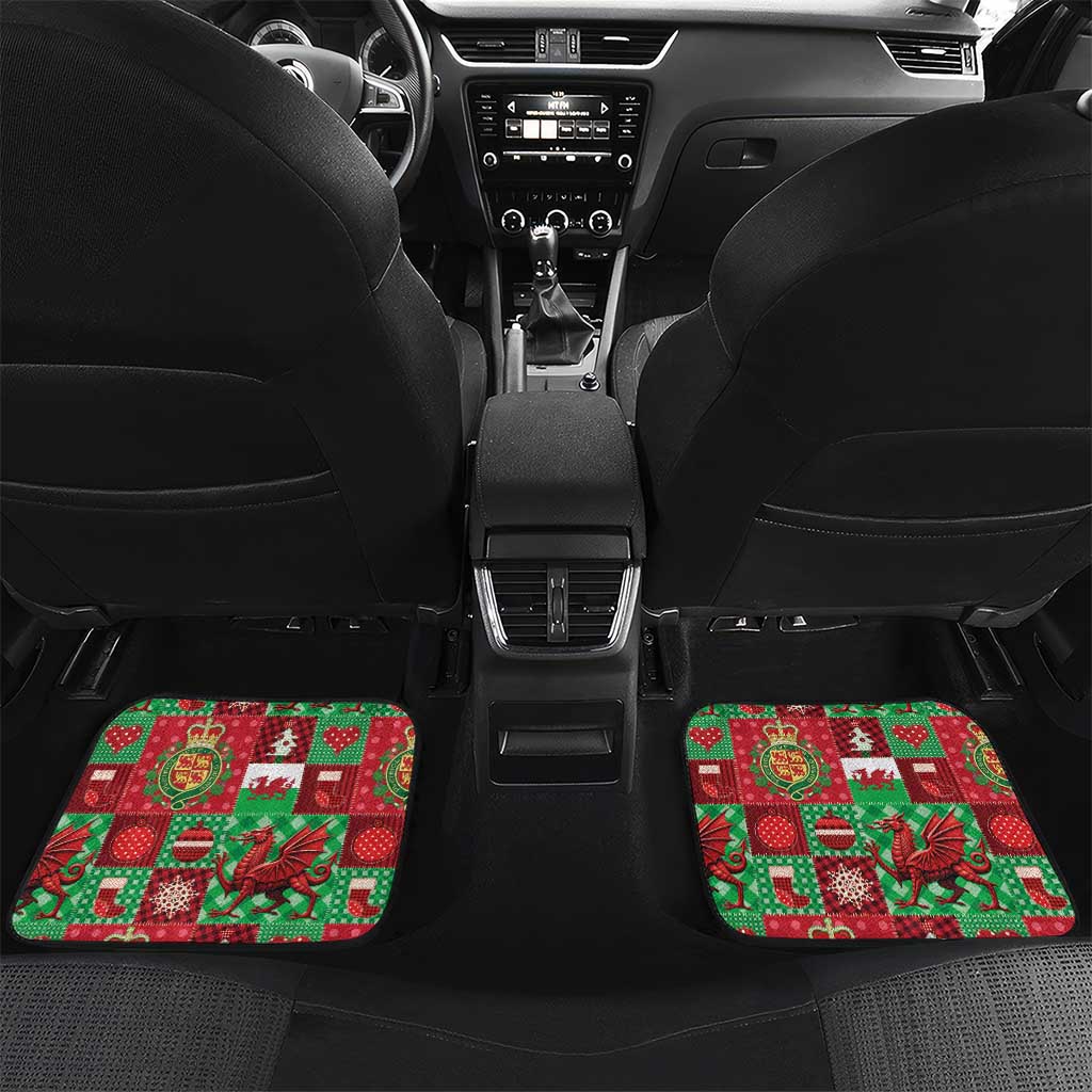 Wales Christmas Patchwork Car Mats - Wonder Print Shop