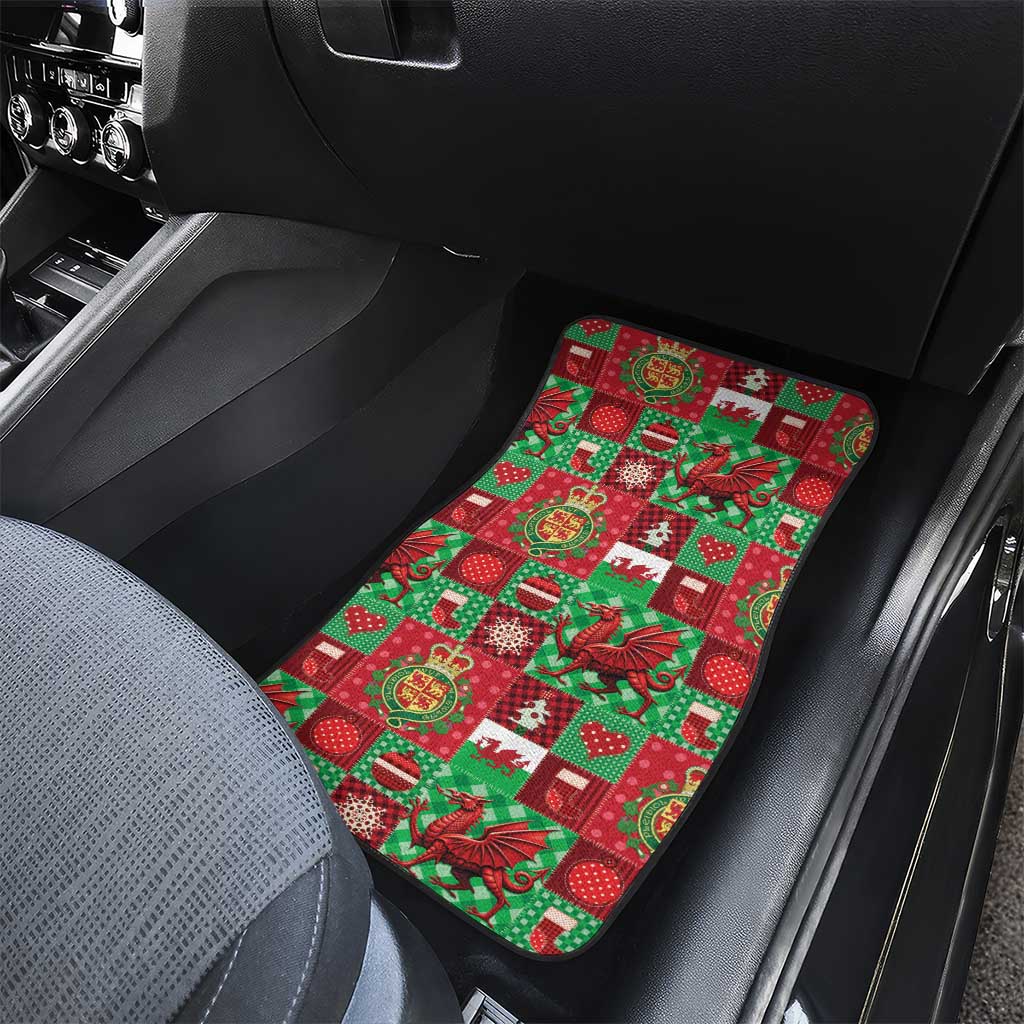 Wales Christmas Patchwork Car Mats - Wonder Print Shop