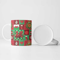 Wales Christmas Patchwork Ceramic Mug - Wonder Print Shop
