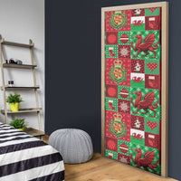 Wales Christmas Patchwork Door Cover - Wonder Print Shop