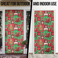 Wales Christmas Patchwork Door Cover - Wonder Print Shop