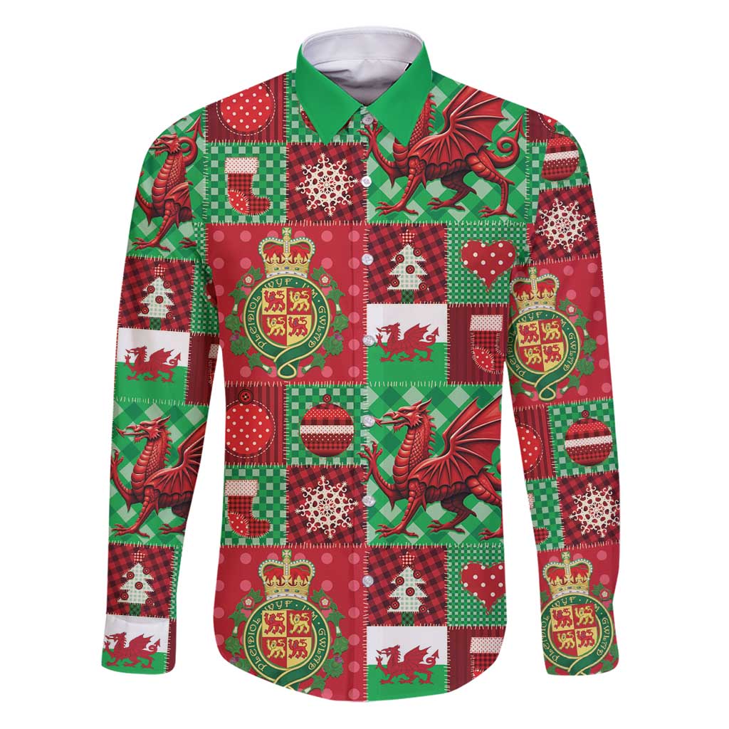 Wales Christmas Patchwork Family Matching Puletasi and Hawaiian Shirt - Wonder Print Shop